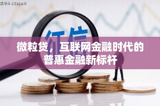 贾汪微粒贷，互联网金融时代的普惠金融新标杆