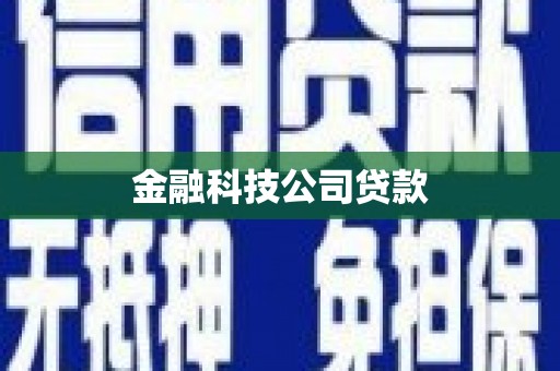 贾汪金融科技公司贷款
