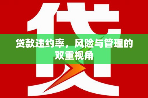 贾汪贷款违约率，风险与管理的双重视角