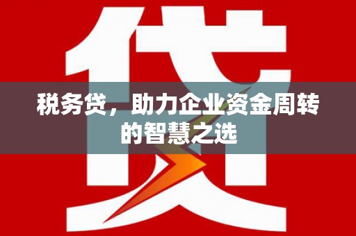 贾汪税务贷，助力企业资金周转的智慧之选