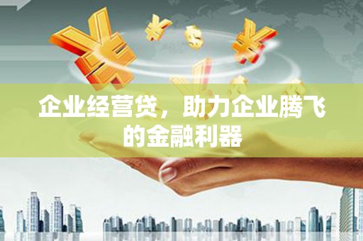 贾汪企业经营贷，助力企业腾飞的金融利器