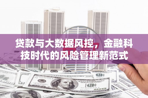 贾汪贷款与大数据风控，金融科技时代的风险管理新范式