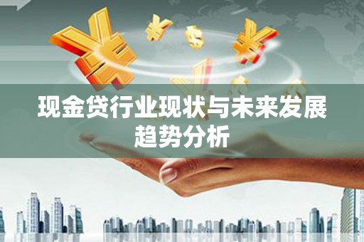 贾汪现金贷行业现状与未来发展趋势分析