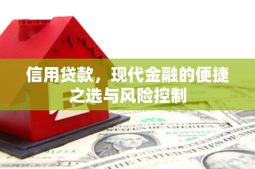 贾汪信用贷款，现代金融的便捷之选与风险控制