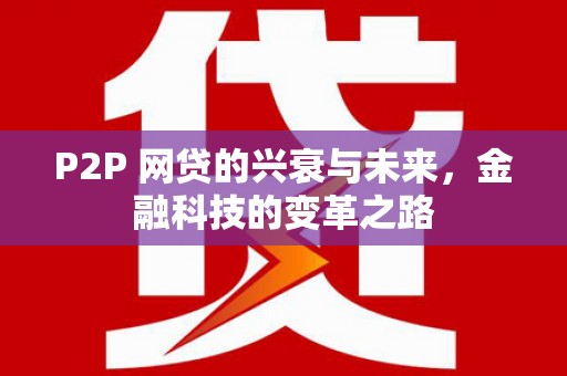 贾汪P2P 网贷的兴衰与未来，金融科技的变革之路