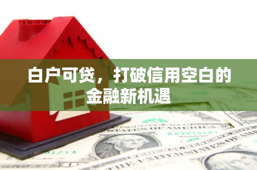 贾汪白户可贷，打破信用空白的金融新机遇