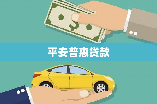 贾汪平安普惠贷款