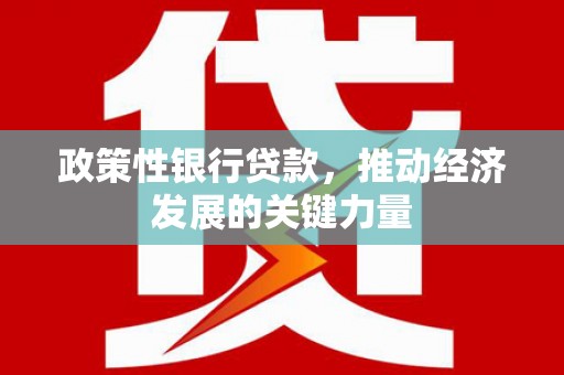 贾汪政策性银行贷款，推动经济发展的关键力量