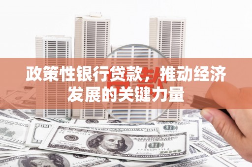 贾汪政策性银行贷款，推动经济发展的关键力量