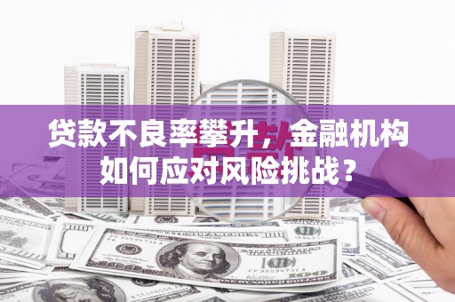 贾汪贷款不良率攀升，金融机构如何应对风险挑战？