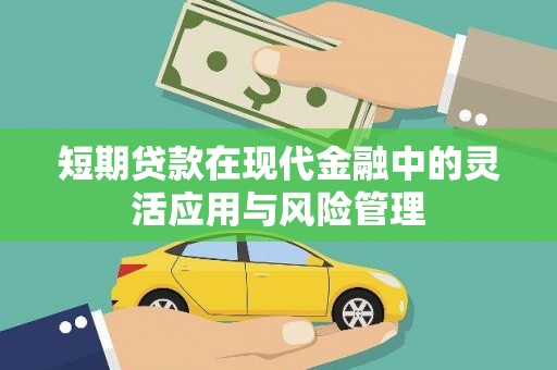 贾汪短期贷款在现代金融中的灵活应用与风险管理