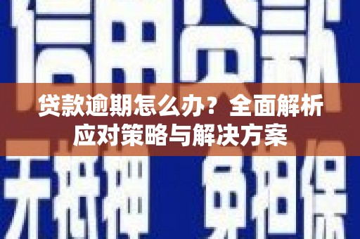 贾汪贷款逾期怎么办？全面解析应对策略与解决方案