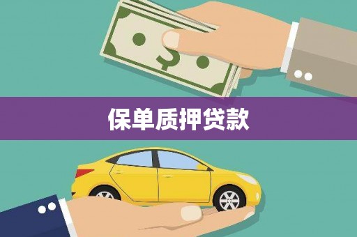 贾汪保单质押贷款