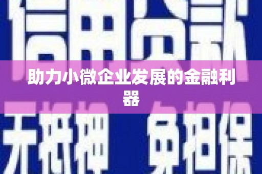 贾汪助力小微企业发展的金融利器